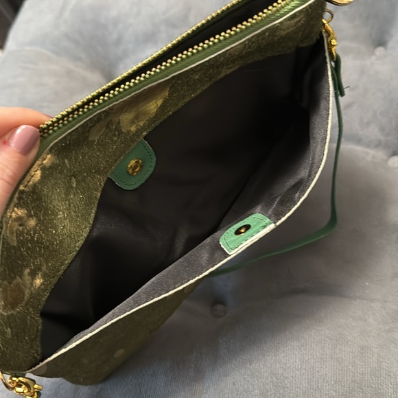 Painted cowhide crossbody bag/wristlet - Picture 5 of 5